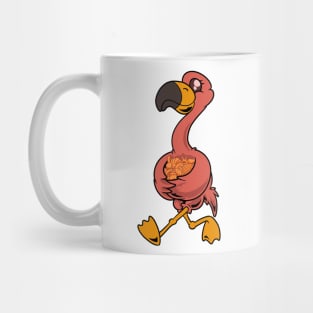 Cartoon flamingo collects pussy Mug